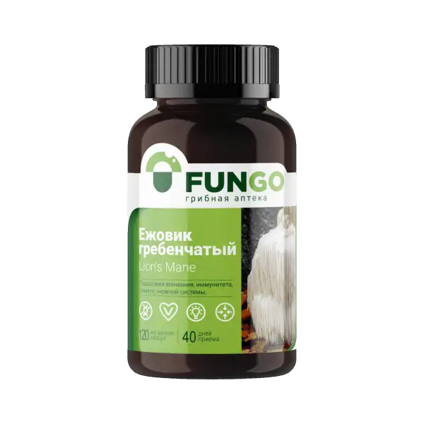 Ежовик гребенчатый 120 капсул
